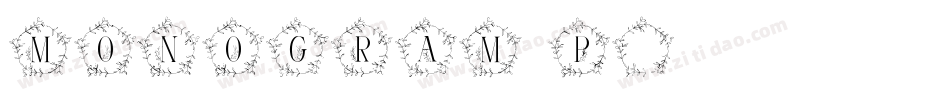 MONOGRAM P字体转换